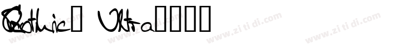 RGothic1 Ultra字体转换